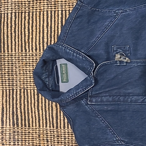 HARVE BERNARD DENIM TRENCH COAT WITH TOGGLE BUTTONS - Picture 8 of 13